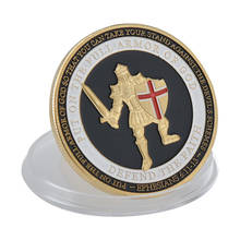 WR USA Military Gold Plated Coin Collectibles with Coin Holder War Warrior Defend The Faith Army Challenge Coins Gifts for Men 2024 - buy cheap