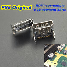 Pantalla Original para Sony PlayStation PS5, 10 Uds., Conector de enchufe compatible con HDMI para consola PS5, puerto HDMI-compat 2024 - compra barato