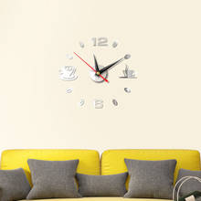 New Fashion Modern Large 3D DIY Mirror Surface Art Wall Clock Sticker Home Office Room Decor 2024 - buy cheap