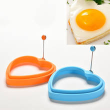Silicone Fried Egg Cooker Mold Love Heart Shape Mould Omelette Pancake Ring With Handles Non-Stick Frying Cooking Kitchen Tools 2024 - buy cheap