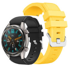 Спортивный ремешок для наручных часов huawei gt2 Ремень smart watch аксессуары 22 мм силиконовый спортивный браслет для мужчин ремешок для часов для huawei gt 2 46 мм, correa 2024 - купить недорого