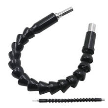 Ferramentas de reparo do carro preto flexível eixo bits extensão chave de fenda bit titular ligação ligação broca eletrônica 1/4 "hex shank 2024 - compre barato