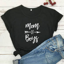 Mom of Boys Mama T Shirt Women Short Sleeve Cotton Tshirt Women T-shirt Kawaii O-neck Camiseta Mujer Casual Tee Shirt Femme Top 2024 - buy cheap