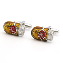 Cigar Cuff Links For Men Novelty Design Quality Brass Material Yellow Color Cufflinks Wholesale&retail 2024 - buy cheap