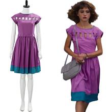 Disfraz de Stranger Things 3, vestido de Nancy Wheeler para niñas y mujeres, disfraces de Carnaval para Halloween, vestido púrpura 2024 - compra barato