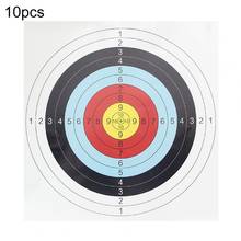 10Pcs/Set 60x60cm Full Ring Arrow Bow Shooting Practice Archery Target Paper Outdoor Sports for Sports Entertainment Accessories 2024 - buy cheap