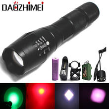 Powerful Led flashlight XM-L T6+R5 White/Green/Red 18650 IR Night Vision LED Tactical Flashlight Waterproof Zoom Camping Torch 2024 - buy cheap