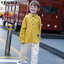 Conjunto de ropa para niño, camisa de manga larga, pantalones vaqueros, traje de 2 piezas, abrigo con letras de dibujos animados, ropa para niños de 3 a 12 años, Otoño, nuevo, 2019 2024 - compra barato