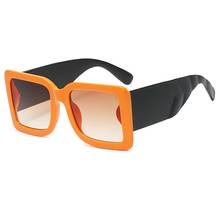 Солнцезащитные очки унисекс, квадратные, с защитой UV400, большие, винтажные, 2021 2024 - купить недорого