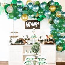 Fengrise balão verde guirlanda kit decorações da festa de aniversário crianças látex conjunto arco ballon fontes festa de casamento chá de fraldas 2024 - compre barato