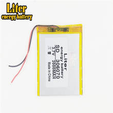 3,7 V 2000mAh литий-полимерная LiPo аккумуляторная батарея для GPS Vedio игра электронная книга планшет ПК Внешний аккумулятор 306070 2024 - купить недорого