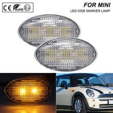 A Pair Clear lens LED Side Marker Turn Signal Light Lamp For MINI R50 02-06 R52 04-08 R53 02-06 2024 - buy cheap