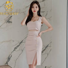 2020 Summer Pink Pencil Dresses Hollow Waist V Neck Spaghetti Strap Women Dress Office Lady Sexy Party Vintage Knee Length Dress 2024 - buy cheap