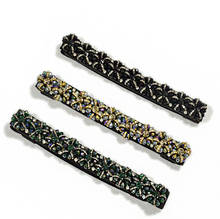 Women's runway fashion diamonds beaded elastic Cummerbunds female Dress Corsets Waistband Belts decoration wide belt R2005 2024 - buy cheap