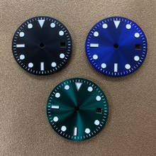 Accesorio reloj dial verde luminoso 28,5mm adecuado para ensamblar 8215,2813 movimiento automático 2024 - compra barato