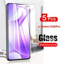 5Pcs For Xiaomi Redmi K30 Tempered Glass Screen Protector For Xiaomi Redmi K30 Pro Transparent Phone Protective Glass Film 9H 2024 - buy cheap