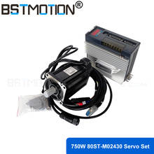 0.75kw servo 80ST-M02430 AC servo motor 750w 2.39N.M 3000rpm AC Servo Motor AASD-15A Servo drive 3m cable 2024 - buy cheap