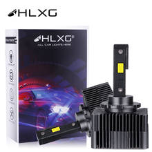 Hlxg-farol de led para carro, luz canbus, 6000 lm, k, d5s, d3s, d4s, d4r, d8s, d2s, d2r, 12v, 24v, 2 peças 2024 - compre barato