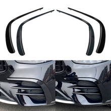 2pcs For 2021 Mercedes Benz E Class W213 E260 E300 E53 Car Front Bumper Lip Splitter Spoiler Decoration Trim Carbon/Gloss Black 2024 - buy cheap