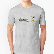 Sibosssr-Camiseta de algodón con estampado de L-39 para hombre, camiseta fresca de entrenamiento aerodinámico, L 39, avión de combate, bombardero, planos, Aero L 29 2024 - compra barato