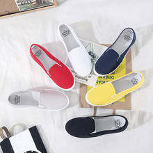 Plus Size 42 Women Sneakers Slip on Shoes Woman Flats Canvas Loafers Candy Color Casual Shoes Female White Shoes zapatos mujer89 2024 - buy cheap