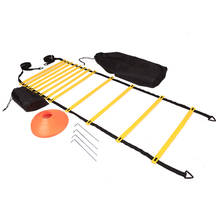 Adjustable Soccer Football Speed Agility Ladder Training Equipment Kit with Resistance Parachute Disc Cones Storage Bags 2024 - buy cheap