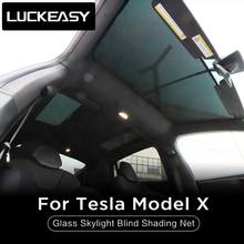LUCKEASY Skylight Blind Shading Net For Tesla Model X or Tesla ModelS Glass Roof Sunshade Car Skylight Blind Shading Net 2024 - buy cheap