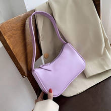 Simple Fashion Women Armpit Bag Soft PU Leather Ladies Baguette Handbags Female Retro Small Clutch Purse Shoulder Bags Bolsa 2024 - buy cheap