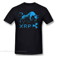 Top Quality Clothing XRP Ripple Coin Cryptocurrency T-Shirt BULLRUN HODL Blockchain BULL Fashion Short Sleeve for Men Shirt 2024 - buy cheap