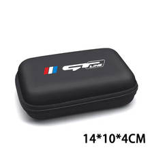 Multi-purpose Car logo Portable Storage Box 3C digital Driving License ID Card Storage Bag For KIA Ceed Sportage GT 2019 GTline 2024 - buy cheap