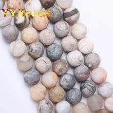 Dull Polished Bamboo Agates Beads Natural Loose Round Spacer Charm Beads For Jewelry Making Bracelets Accessories 4 6 8 10 12mm 2024 - buy cheap