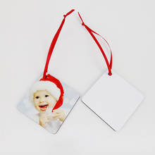 30pcs/sublimation blank heat transfer printing Christmas decoration pendant  MDF two-sided printing new DIY gifts 30pcs/lot 2024 - buy cheap