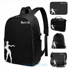 Mochila engraçada com impressão gráfica, mochila de carregamento usb silenciosa para enfermeira, bolsa escolar masculina feminina para viagem, bolsa para laptop 2024 - compre barato