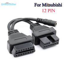 Conector de cabo odb2 de 12 pinos, para mitsubishi obd ii cabo de diagnóstico 2019 2024 - compre barato