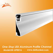 80*16mm 2M/6.6ft Baseboard Skirting Board  Aluminum Profile Channel System for 8-10mm Width LED Strip Light 2024 - buy cheap