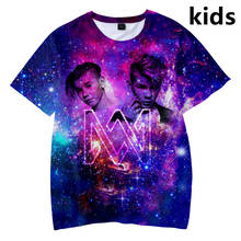 Camiseta con estampado 3D de Marcus & Martinus para niños y niñas de 3 a 14 años, camiseta de manga corta de Hip-hop, ropa para niños 2024 - compra barato