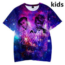 2 a 14 anos crianças t camisa marcus & martinus 3d impresso camiseta meninos meninas harajuku dos desenhos animados t camisas crianças roupas 2024 - compre barato