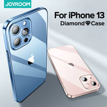 Joyroom Clear Case For iPhone 13 Pro Max Back PC+TPU Shockproof Full Lens Protection Transparent Cover For iPhone13 Pro Max Case 2024 - купить недорого