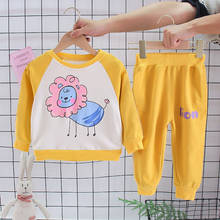 Baby girl clothes spring and autumn cotton suit baby boy clothes cute cartoon printing children's clothing baby 2-piece set 2024 - buy cheap