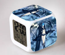 Anime Insane Black Rock Shooter Alarm Clock Figure Model Kids Toys Digital Clock Despertador Doll Gift 2024 - buy cheap