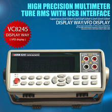 Vc8245 4 1/2 banco desktop display com alta precisão multímetro digital ture rms com interface usb 2024 - compre barato
