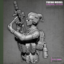 Wong Work Unpainted 50mm Scale Resin Bust Modern Female Sniper Unassembled Garage Kits GK Model Kit Figure WW-2026 2024 - buy cheap