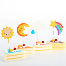 Sun Moon Star Cloud Shape Birthday Cake Topper Party Decoration 2024 - buy cheap