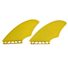 Quilha para prancha de surf, quilhas de fibra de vidro com aba única, cores azul/vermelho/amarelo, conjunto de quilhas gêmeas em favo de mel, para surf, frete grátis 2024 - compre barato