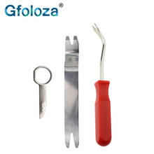 Gfoloza Car Removal Tool Kit Radio Trim Dash Panel Door Clip Repair Tools Installer Metal Pry Auto Handle Tools 3PCS/Set 2024 - buy cheap