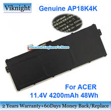 Genuine AP18K4K KT00304013 Laptop Battery For ACER Chromebook 311 C721 R721T Spin 311 R721T 11.4V 4200mAh 48Wh 2024 - buy cheap