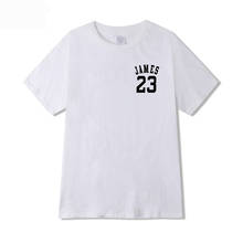 Summer Hot Sale New Tee james 23 Print Men Swag T-Shirt Top Quality Cotton Men/Women Hip Hop Short Sleeve T shirt Men 2024 - buy cheap