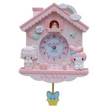 Children's Bedroom Cute Cartoon Creative Wall Clock Room Swing Clock Quartz Clock Wall Clock Wall Clock Princess House Clock 2024 - buy cheap