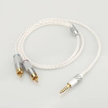 Аудиокабель Audiocrast HIFI 4,4 мм до 2 RCA для Sony WM1A/1Z PHA-1A/2A Z1R 4,4 мм, обновленный кабель 2024 - купить недорого