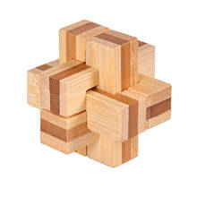 Wooden 3D Puzzle Cube Intelligence Toys Kongming Luban Lock Disentanglement Puzzles Toy for All Age 2024 - buy cheap